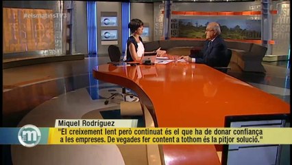TV3 - Els Matins - Miquel Rodríguez: "El sector de la moda millora i hi ha un procés de relocalit