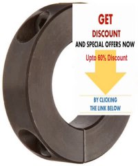 Climax Metal H2C-037 Shaft Collar Two Piece Black Oxide Finish Steel 3/8" Bore 1-1/16" OD 5/16" Width With 6-32 x 3... best deal Review