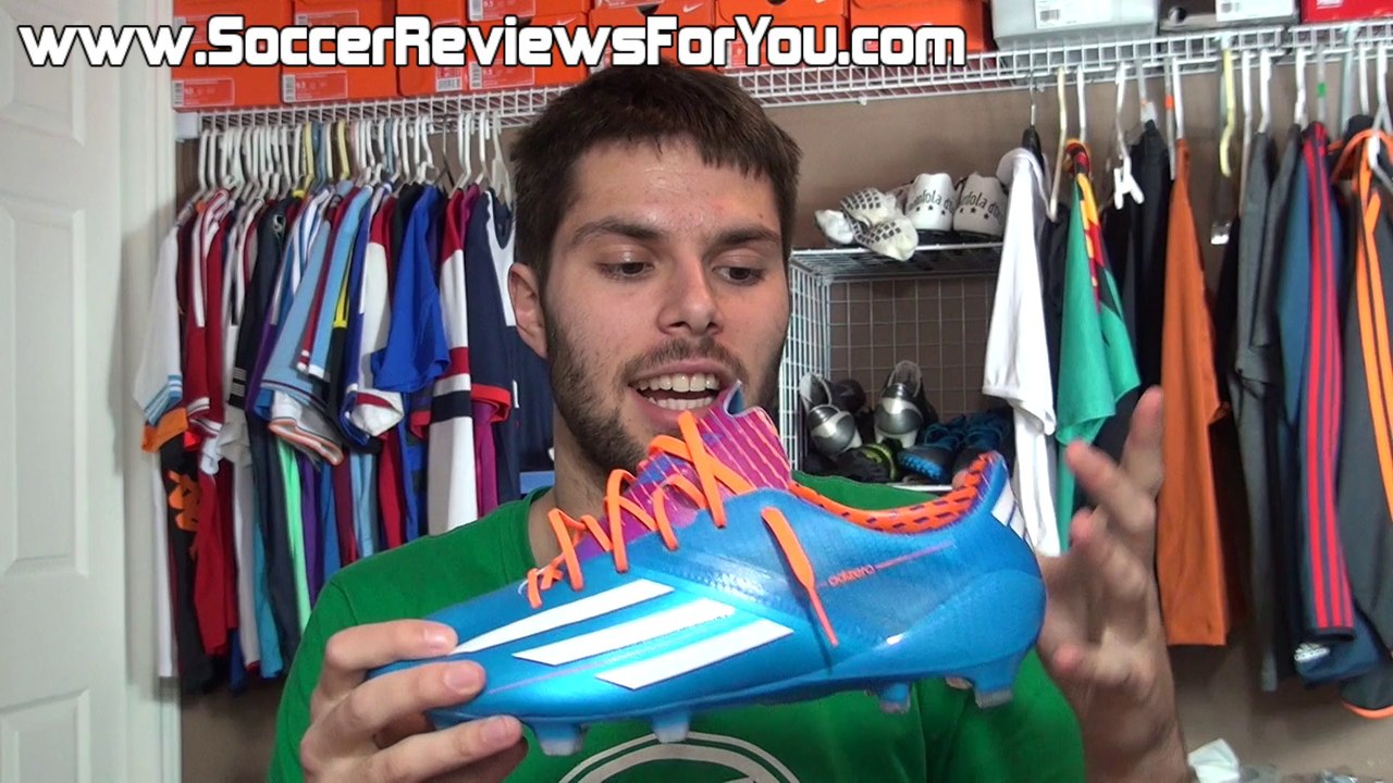Adidas F50 adizero miCoach 3 2014 Synthetic Solar Blue Samba Pack - Unboxing + On Feet