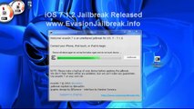Links Evasion iOS 7.1.2 jailbreak UNTETHERED for all iPhones iPods iPads