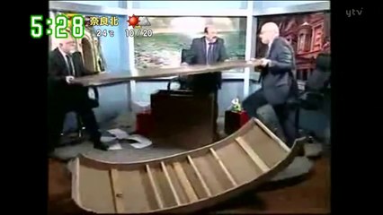 テレビ討論中に大ゲンカ