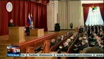Putin advierte a Kiev que protegerá los derechos de rusos en Ucrania