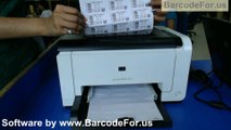 Design and print Barcode Labels with different types of fonts