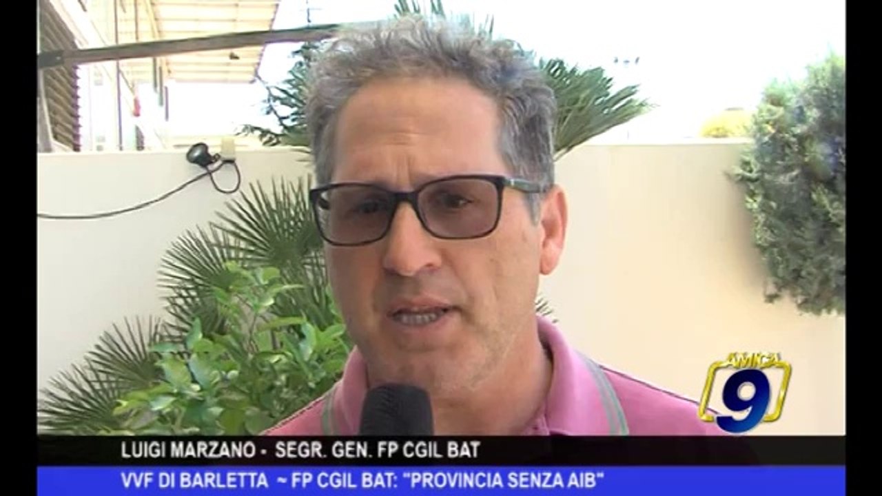 VVF di Barletta | FP CGIL BAT: "Provincia senza AIB"