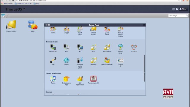 Thecus N2310 - Nas 2 Bay Caratteristiche- AVRMagazine.com