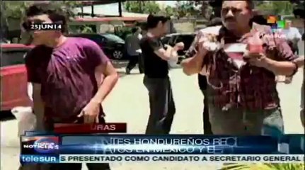 Madres y niños cruzan cada día la frontera de Honduras rumbo a EE.UU.