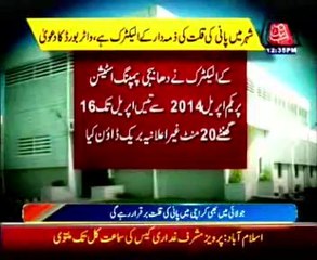 From April to July, 107 Hours of Load shedding was faced: Water board