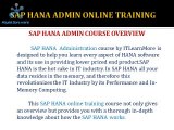 Sap HANA ADMIN Online training Classes In Pune,Newziland