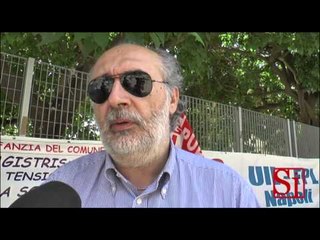 Napoli - Il presidio delle insegnanti precarie -1- (01.07.14)