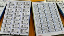 How to create and print Barcode Labels on different types of A4 barcode sheets