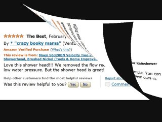 sell rain shower head review