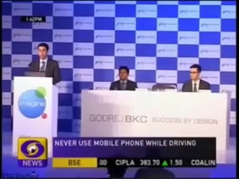 DD News, Business News, Mr Pirojsha Godrej MD & CEO, 06 March 2013