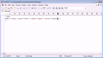 Beginner PHP Tutorial - 11 - Output HTML Using echo_print