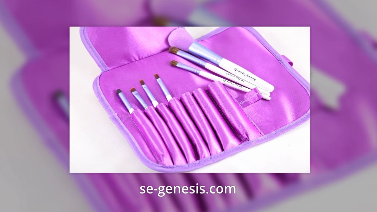 Makeup Brush Set With Elegant Designed Pouch