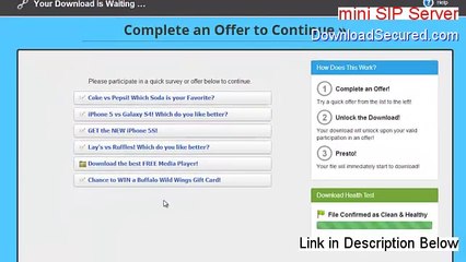 mini SIP Server (20 clients) Download Free [Free of Risk Download 2014]