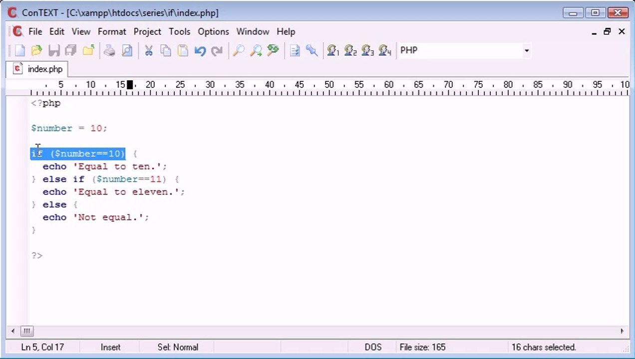 Beginner PHP Tutorial - 19 - if _ else if Statement
