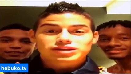 james rodriguez'den takım arkadaşına eşek şakası ahahaha