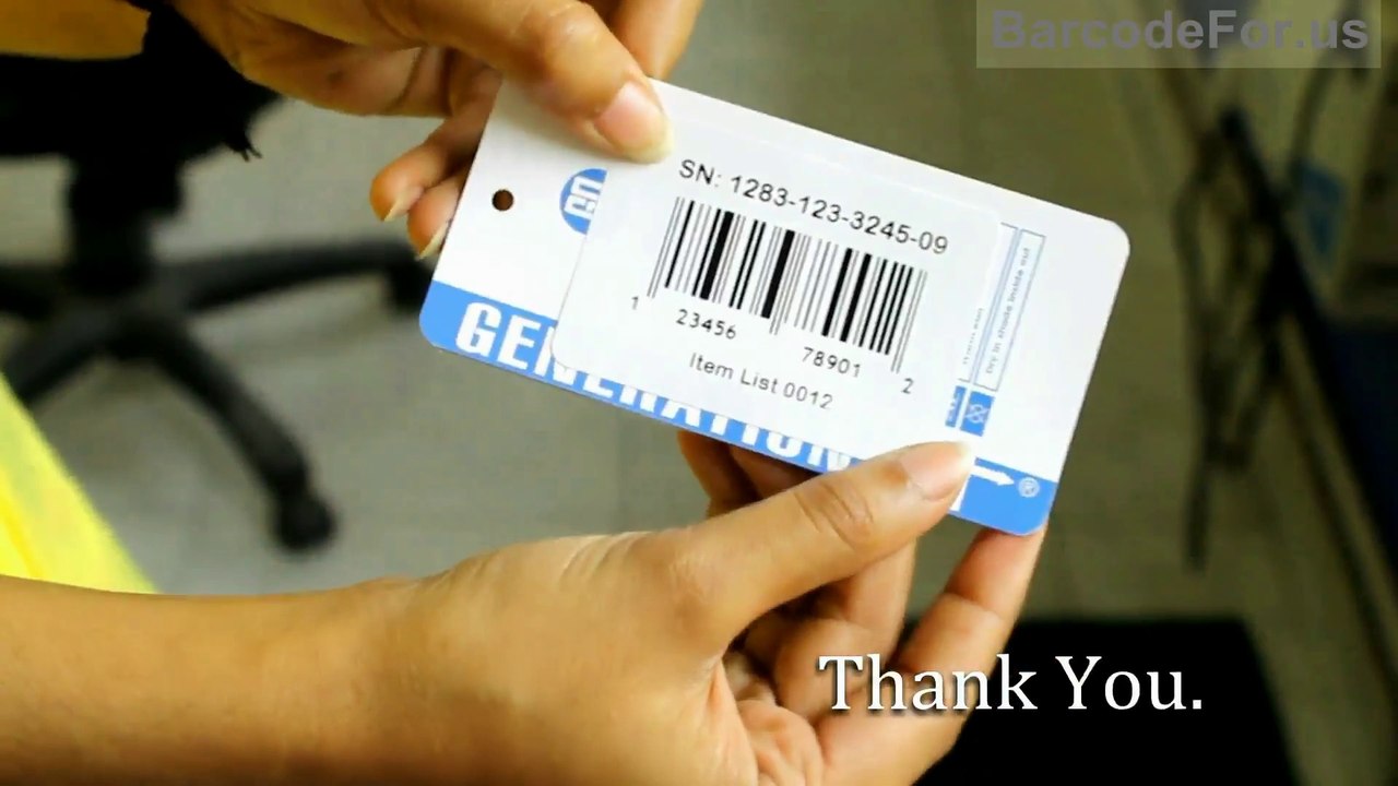How to create and print UPCA Barcode Labels
