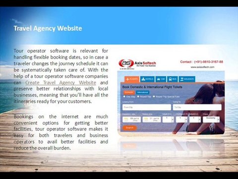 Tour Operator Software, Travel Agency Software - @Axissoftech.com