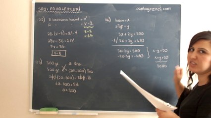 Sayı Problemleri 4-ozelogrenci.com