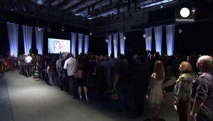 Funerales por el cámara de la televisión rusa muerto por fuego ucraniano