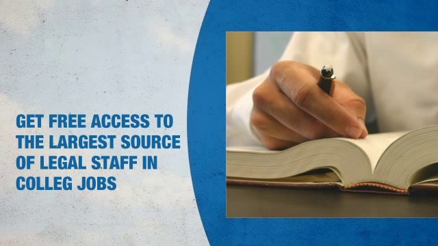 Legal Staff Jobs in College
