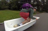 A bath turned into a skate-bath! - Skateboard