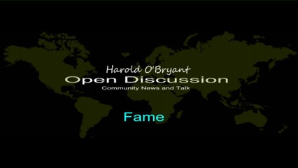 Open Discussion - With Harold O'Bryant Jr  Fame The Lost Clip1