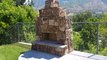 Custom Designed Outdoor Fireplace and Wood Burning Grill Built By WSC Specialty Contractors