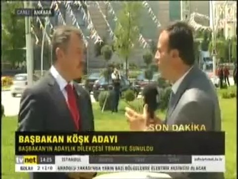 TVNET SAYIN BAŞBAKAN ERDOĞAN'IN CUMHURBAŞKANI ADAYI OLMASI (1 TEMMUZ 2014)