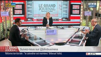Angel Gurria, secrétaire général de l’OCDE et Eduardo Rihan Cypel, député de Seine-et-Marne, dans Le Grand Journal – 02/07 3/4