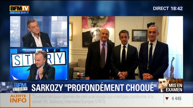 BFM Story: Garde à vue: Nicolas Sarkozy se dit profondément choqué - 02/07