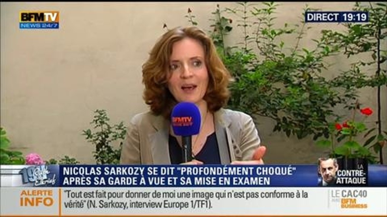 19H Ruth Elkrief: Mis en examen de Nicolas Sarkozy: Nathalie Kosciusko-Morizet réaffirme son soutien à l'ancien président