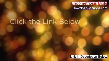 Endometriosis Bible Free PDF (Instant Download 2014)