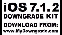 iOS 7.1.2 downgrade to iOS 7.1, iOS 7.0.6, 7.0.4 iPhone 4, 4s, 5, 5c, 5s, iPad