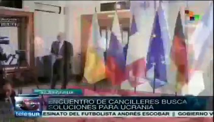 Reunión de cancilleres logra acuerdo para una tregua en Ucrania