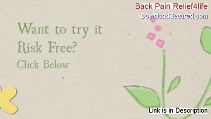 Back Pain Relief4life Download Free - Free of Risk Download