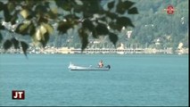Le Lac du Bourget devient turquoise (Savoie)