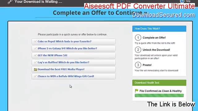 Aiseesoft PDF Converter Ultimate Free Download (Free of Risk Download)
