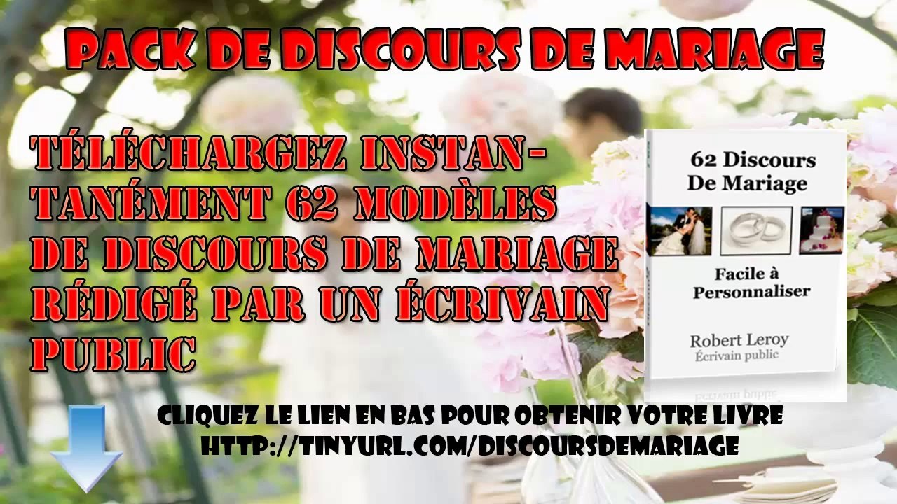 Télécharger le Pack de Discours de mariage par Robert Leroy pdf gratuit