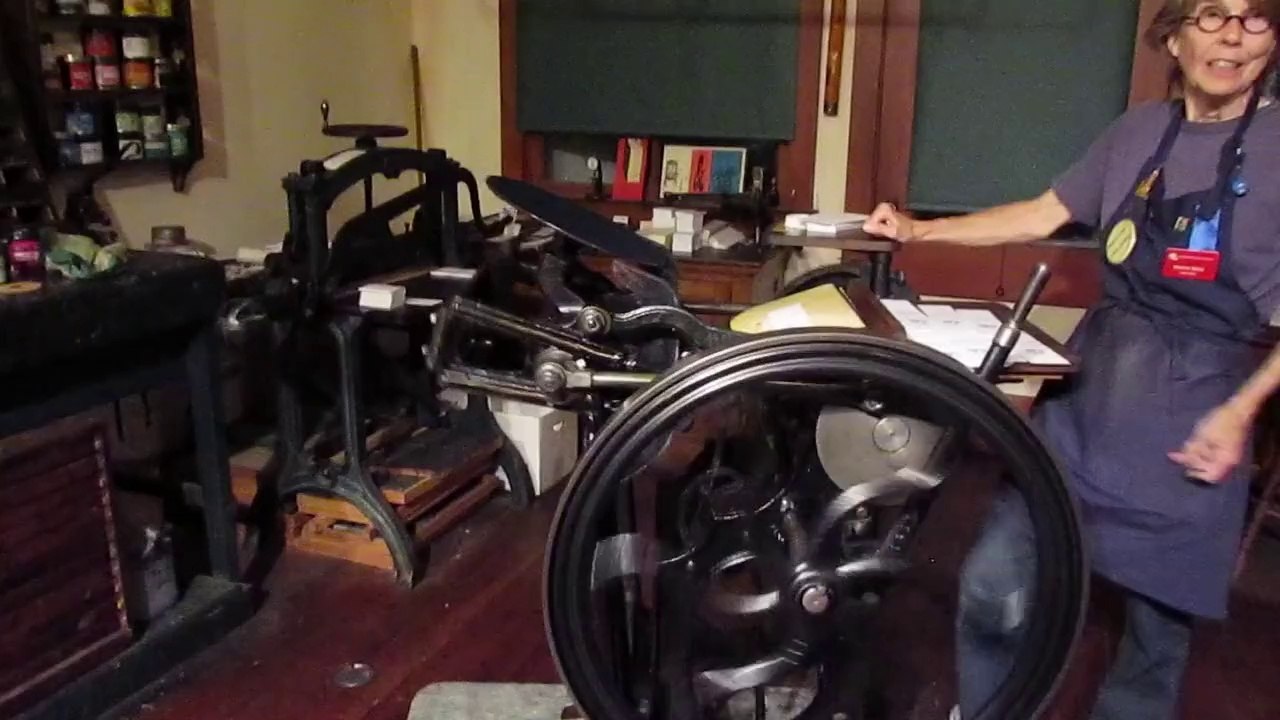 old print press working