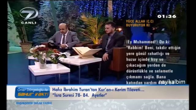 İbrahim Turan İsra suresi Ramazan 2014
