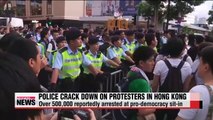 Police arrest hundreds in Hong Kong democracy protest