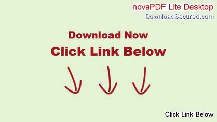 novaPDF Lite Desktop Full [Legit Download 2014]