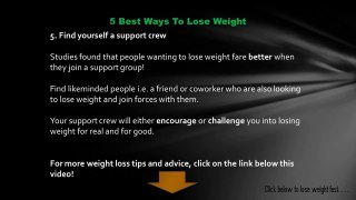Lose Weight Fast | 5 Best Ways To Lose Weight