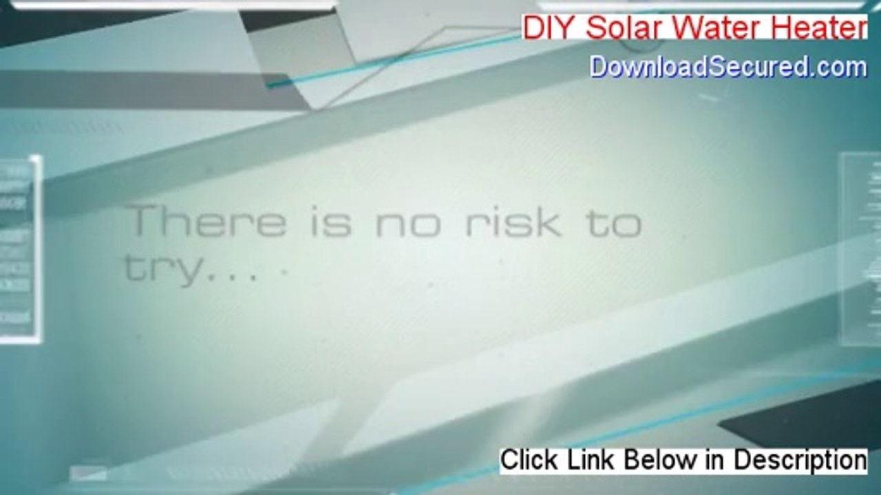 DIY Solar Water Heater Download - diy solar water heater for greenhouse