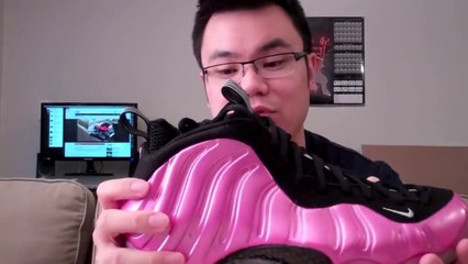 Shoe review & pickup_ Air Foamposite One Pearlized Pink with on feet footage