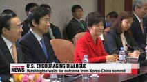 U.S. awaits outcome of South Korea-China summit