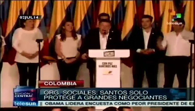 Diversos sectores colombianos rechazan Tercera Vía de Santos