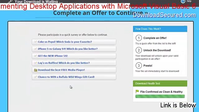 Designing and Implementing Desktop Applications with Microsoft Visual Basic 6.0 Download [Risk Free Download 2014]